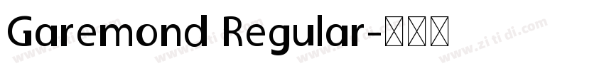 Garemond Regular字体转换